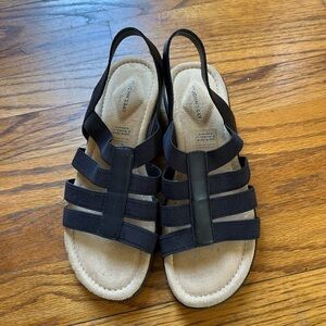 a new day Black Strappy Kids Sandals